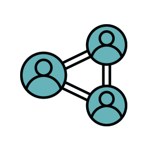 network teal icon