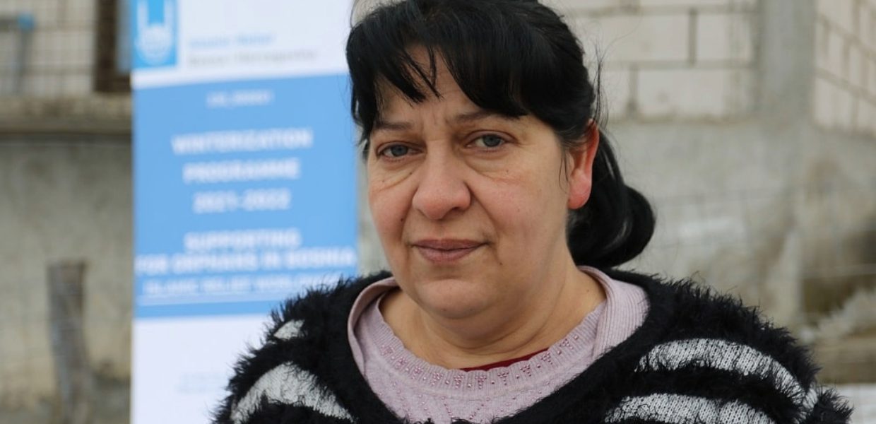 a woman from bosnia who is supported by islamic relief winterisation programmes