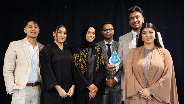 a group of winners receiving their awards at islamic relief's lifesavers award ceremony