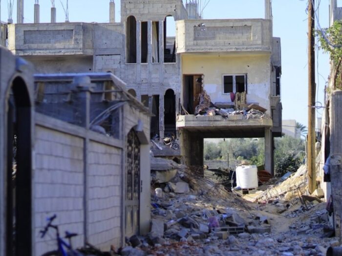 destruction of buildings in gaza