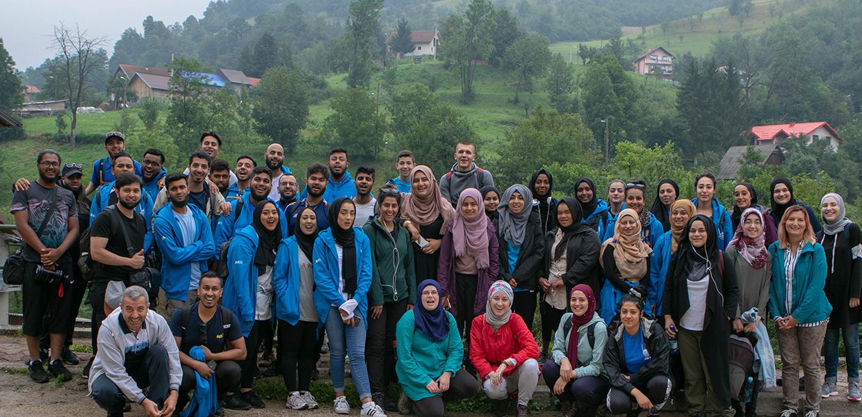 A group of Islamic Relief volunteers