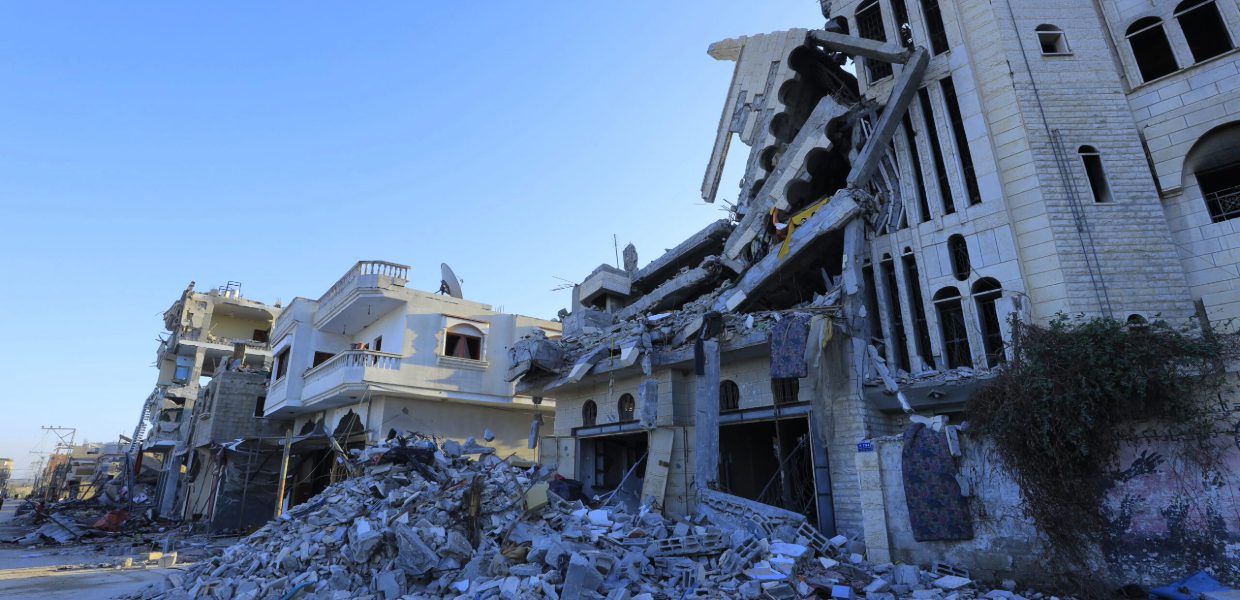 destruction of buildings in gaza