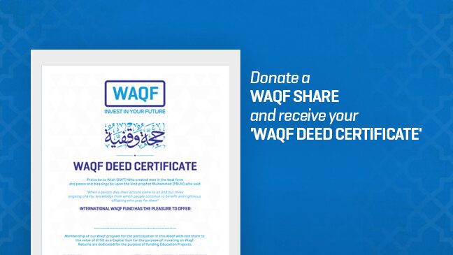 waqf certificate