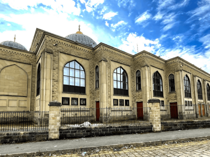 View of Bradford central mosque