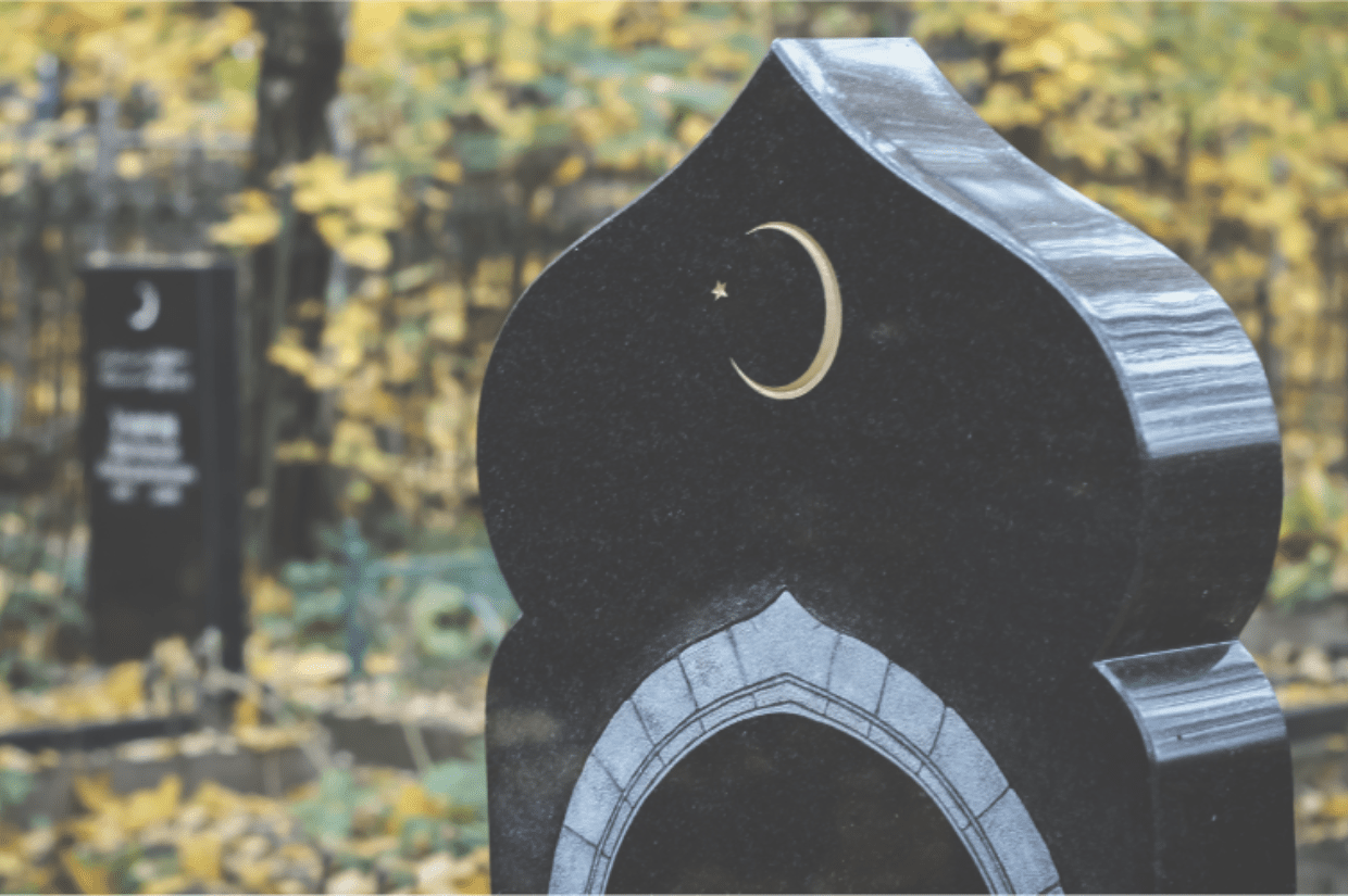 headstone at graveyard sadaqah for deceased